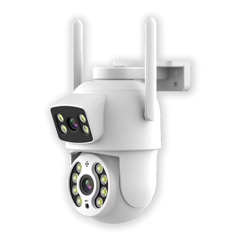 Camera de segurança IP wireless com IA dupla lente